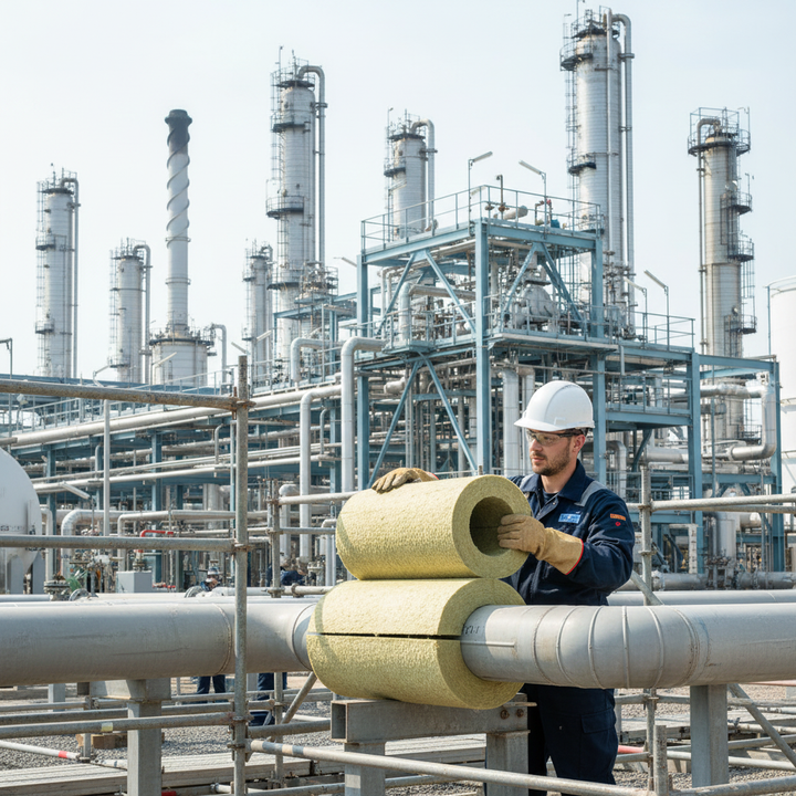 Premium Fire-Resistant Water-Repellent for Pipe Insulation | High-Quality Stone Wool - Outer Diameter 89 to 168mm