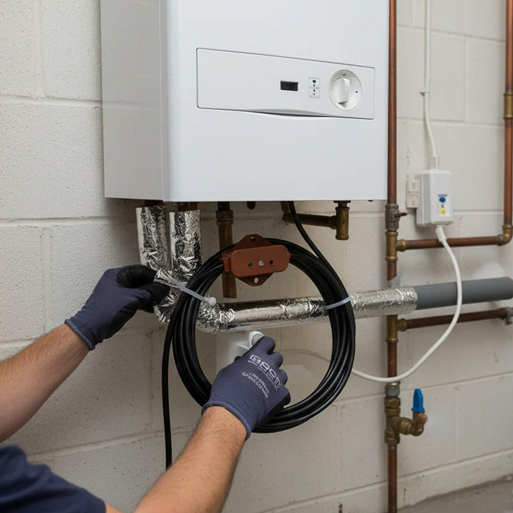 Professional Boiler Trace Heating Kit for Condensate Lines - Automatic Activation, Easy Installation, and Comprehensive Setup from 1m to 25m