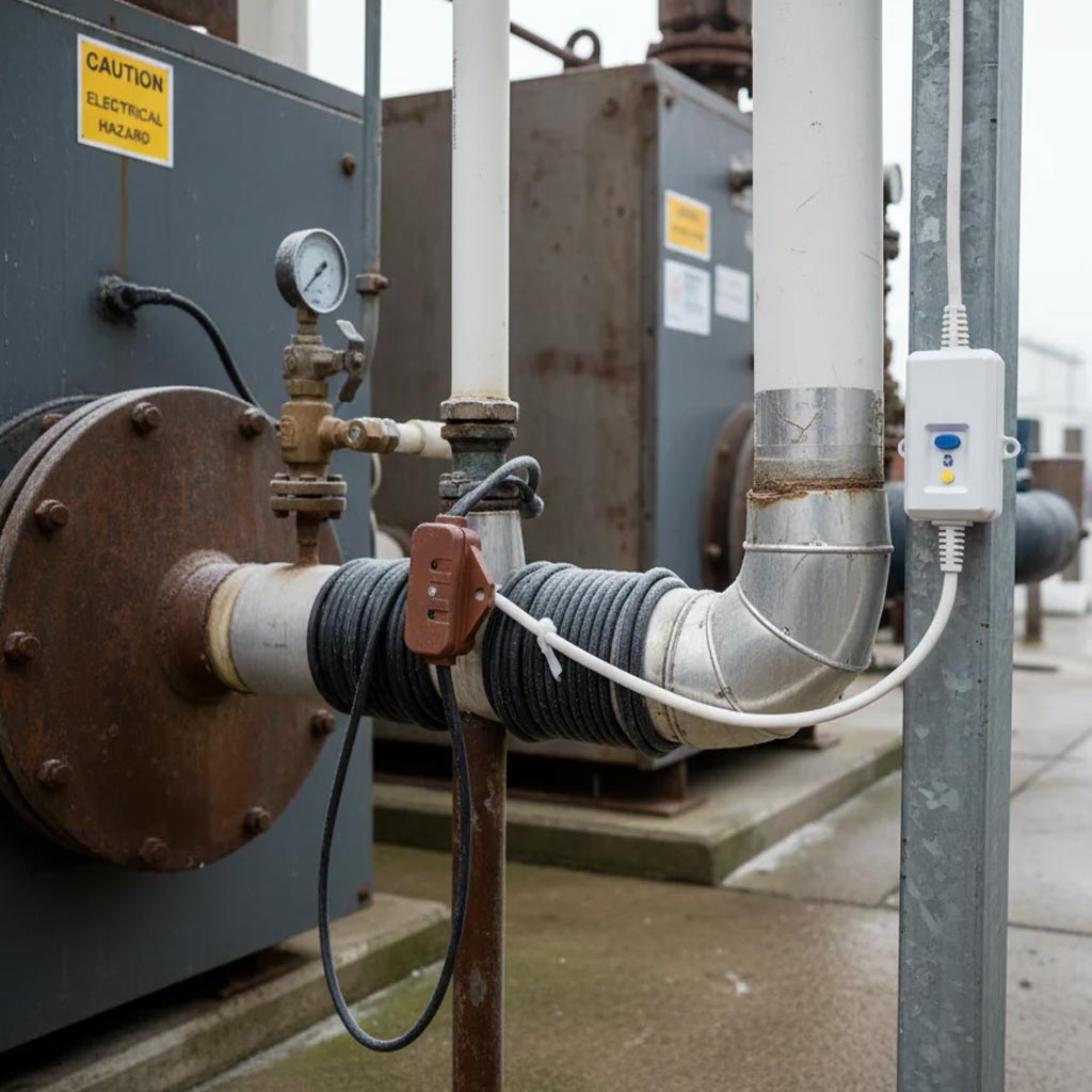 Professional Boiler Trace Heating Kit for Condensate Lines - Automatic Activation, Easy Installation, and Comprehensive Setup from 1m to 25m