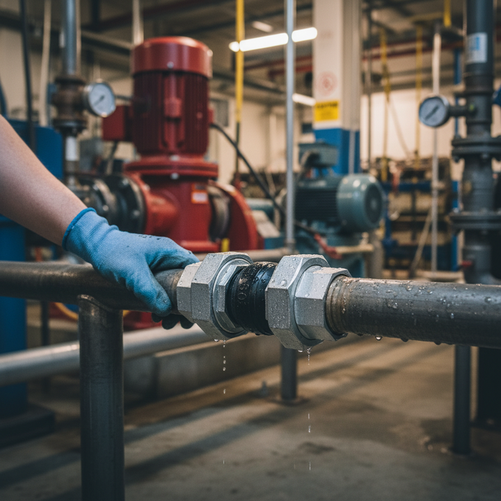 Premium High-Performance Screwed Pump Flexible with Nylon-Reinforced EPDM for Noise and Vibration Control in Heating and Cooling Systems