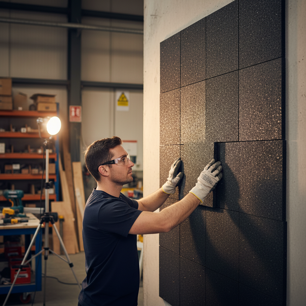 Premium Acoustic Rubber Wall Tile - 20mm Thick, Eco-Friendly, High-Performance Noise Reduction Solution for Homes and Offices