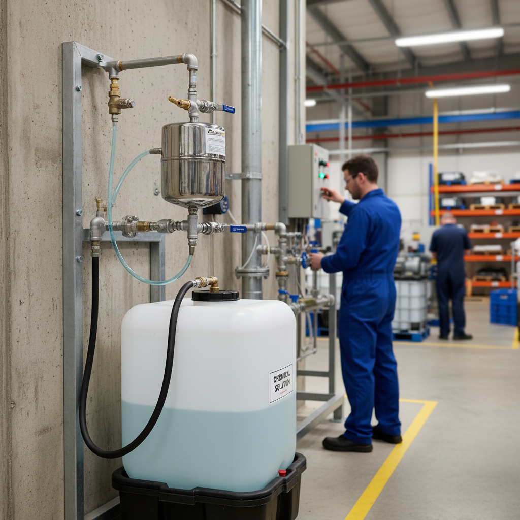 Premium Stainless Steel Dosing Pot for Chemical Treatment in Closed Systems - Durable, Corrosion-Resistant, Easy Installation