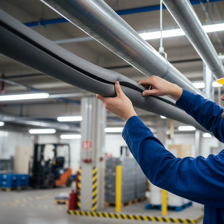 Premium Flexible Thermal and Acoustic Insulation for Pipework with Closed-Cell Polyethylene Foam and Exceptional Thermal Performance