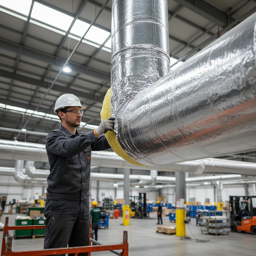 Premium High-Performance Duct Insulation for HVAC with Aluminium Foil, Flexible and Moisture Resistant for Enhanced Energy Efficiency