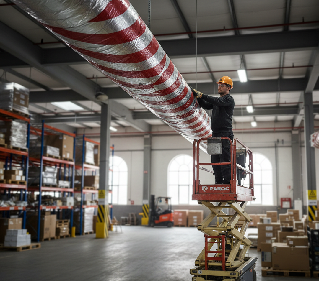 Premium Heavy Duty Mineral Wool Ductwrap Insulation - Non-Combustible, Flexible, and Fire-Resistant for HVAC Systems