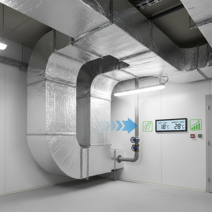 Premium High-Performance Semi-Rigid Mineral Wool Insulation Slab for Thermal and Fire Protection of Rectangular Ductwork