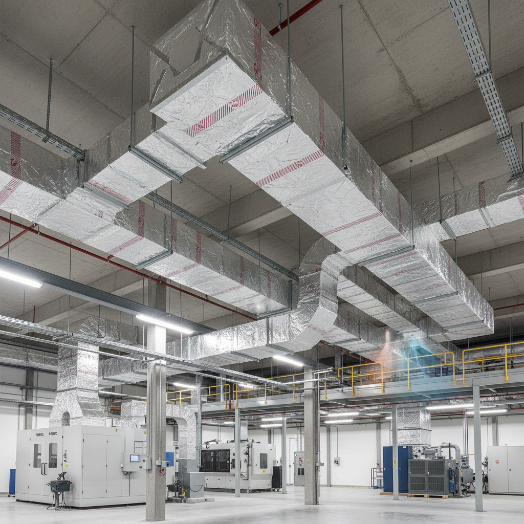 Premium Heavy Duty Mineral Wool Ductwrap Insulation - Non-Combustible, Flexible, and Fire-Resistant for HVAC Systems