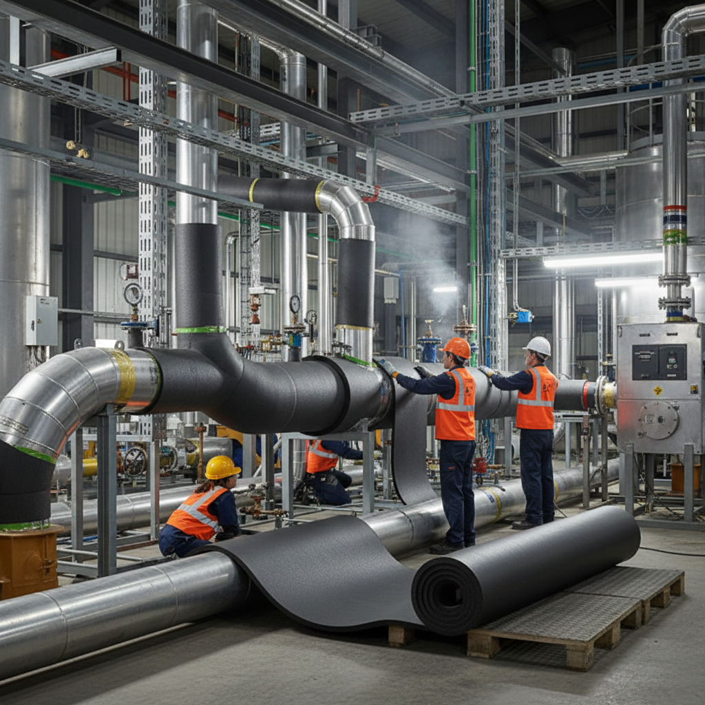 Premium Flexible Insulation Roll Sheet for HVAC, Plumbing & Industrial Applications with Class O Fire Rating and Moisture Barrier