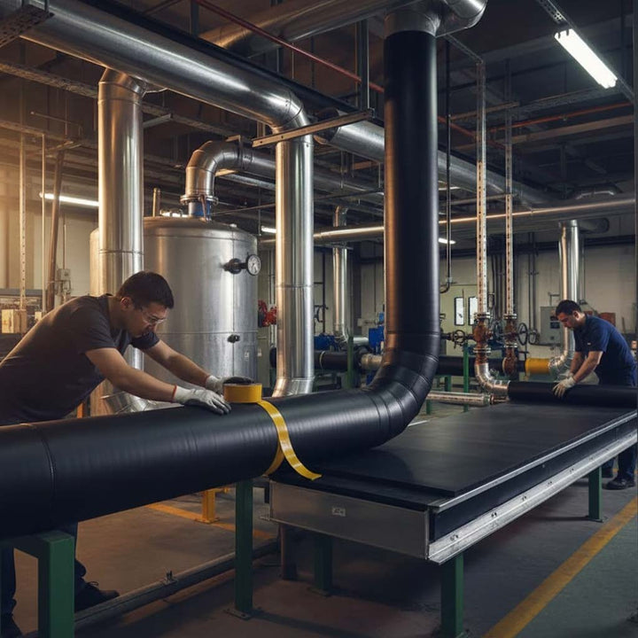 Premium Nitrile Insulation Adhesive Tape - Strong Vapour Barrier, Flexible, Self-Adhesive, Flame-Retardant for Thermal Control