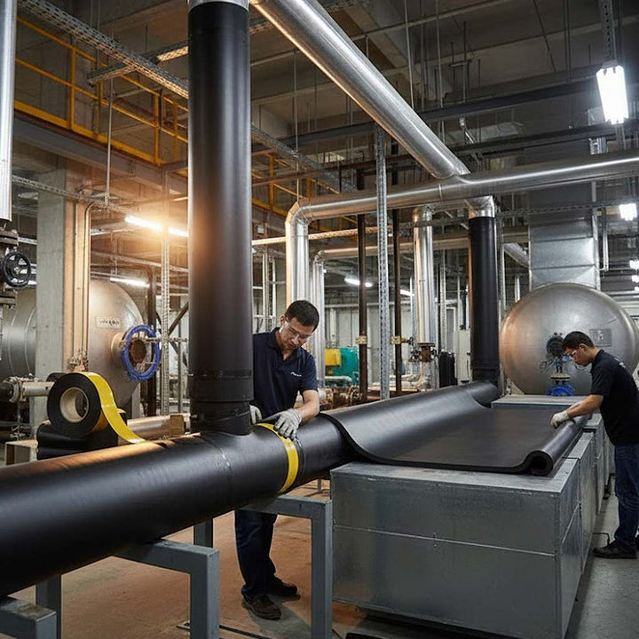 Premium Nitrile Insulation Adhesive Tape - Strong Vapour Barrier, Flexible, Self-Adhesive, Flame-Retardant for Thermal Control