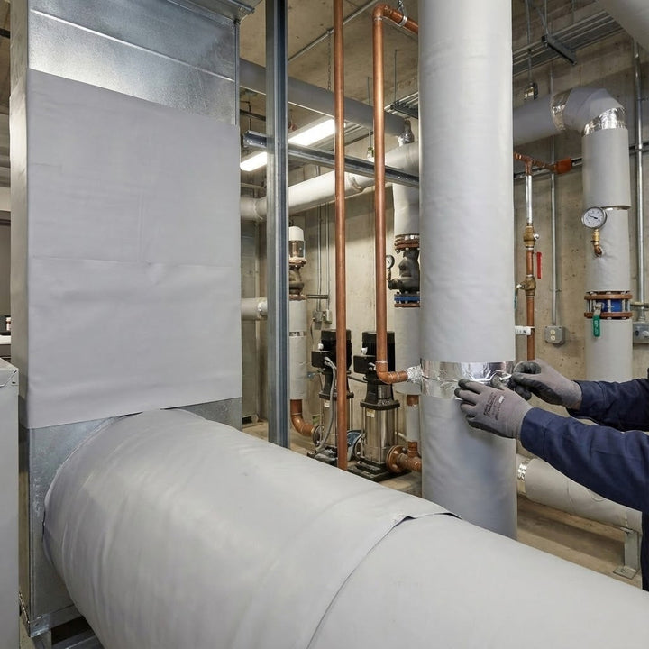 Premium Durable PVC Jacketing for Insulated Pipework - Fire-Resistant, Chemical Resistant, and Hygienic Protection