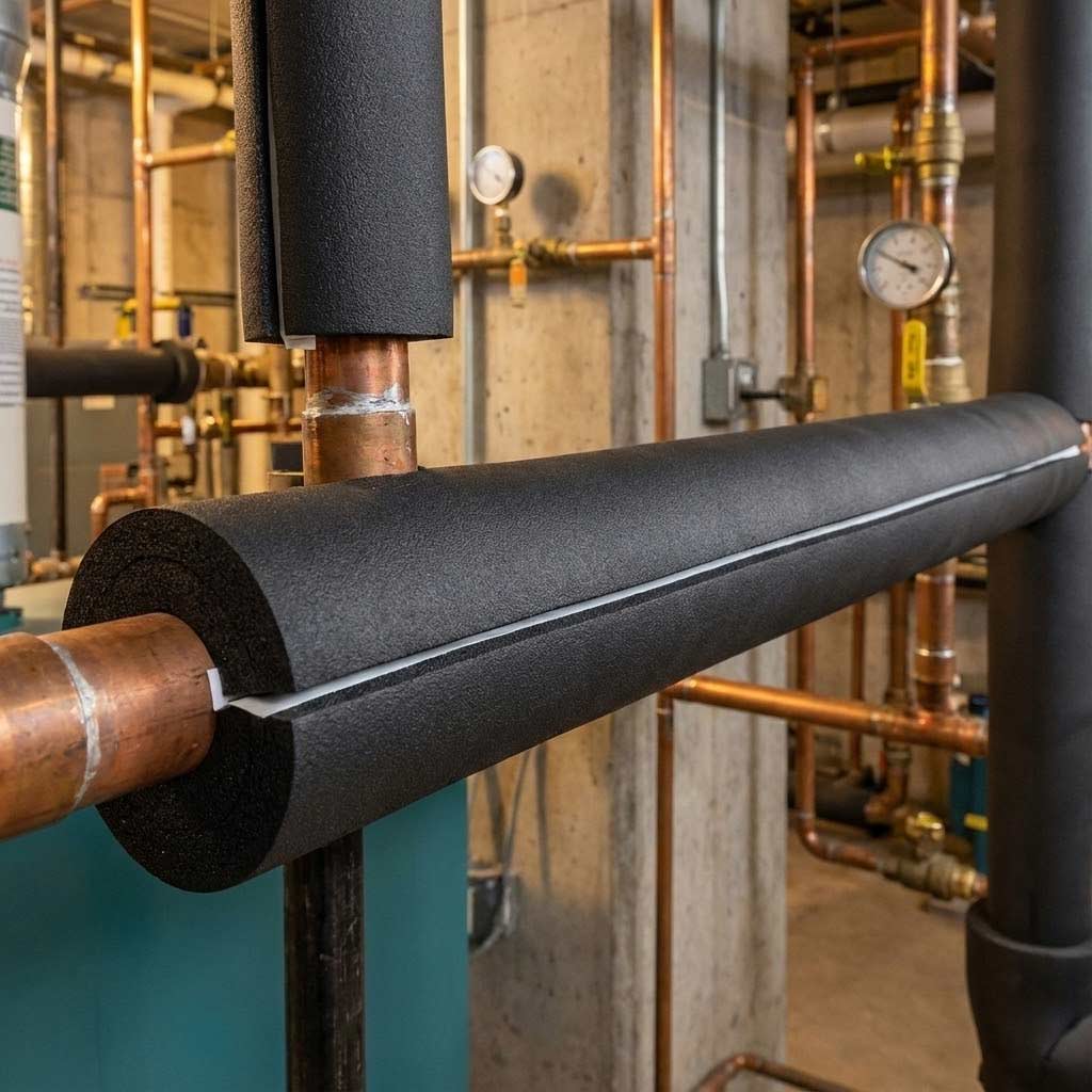 High-Performance Closed-Cell Flexible Rubber Insulation for Energy Efficiency and Condensation Control