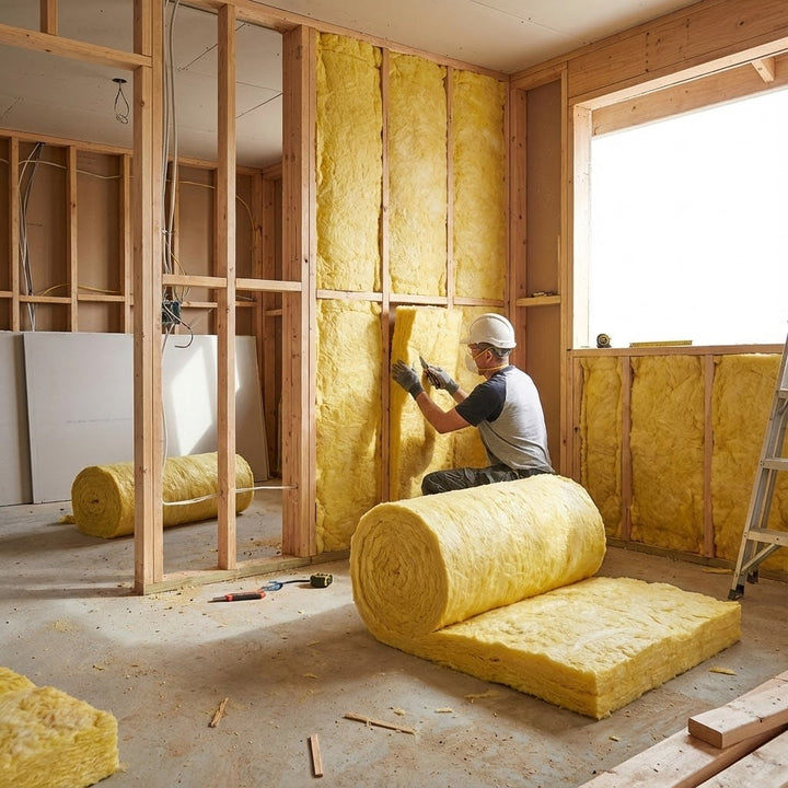 Premium Acoustic Partition Roll 18kg - 50mm Thick, 15.6m² Coverage for Superior Soundproofing and Thermal Insulation