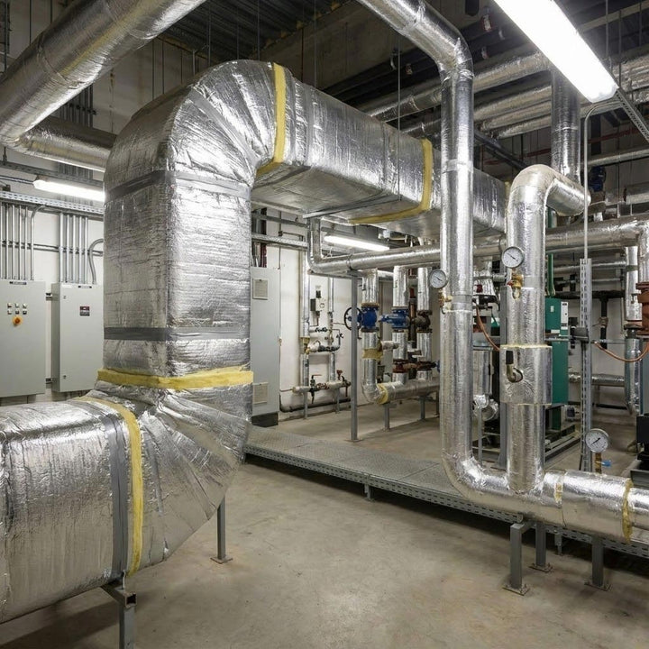 Premium High-Performance Duct Insulation for HVAC with Aluminium Foil, Flexible and Moisture Resistant for Enhanced Energy Efficiency