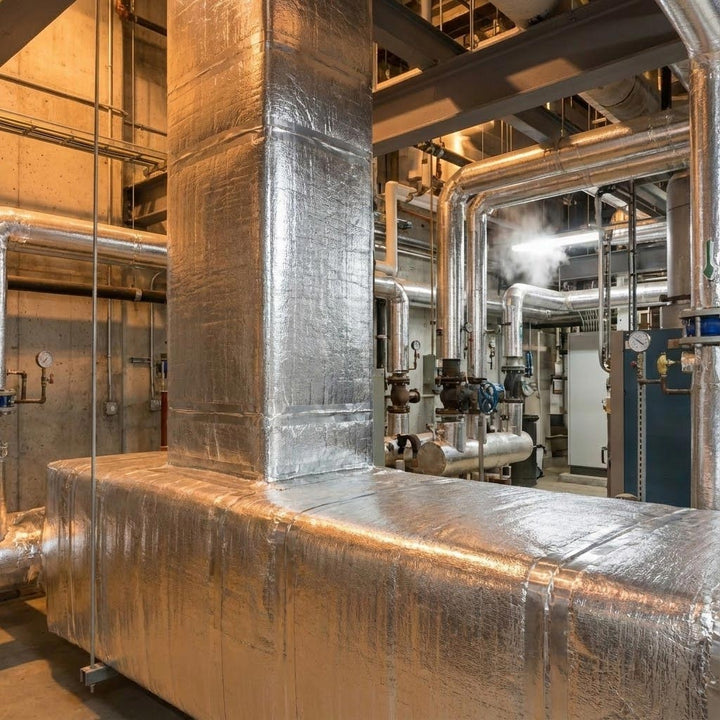 Premium High-Performance Duct Insulation for HVAC with Aluminium Foil, Flexible and Moisture Resistant for Enhanced Energy Efficiency