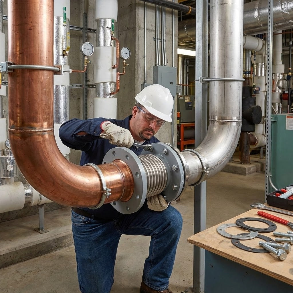 Premium Flanged Axial Bellow for Thermal Expansion in Pipe Systems - Durable & CE Certified with High-Strength Construction