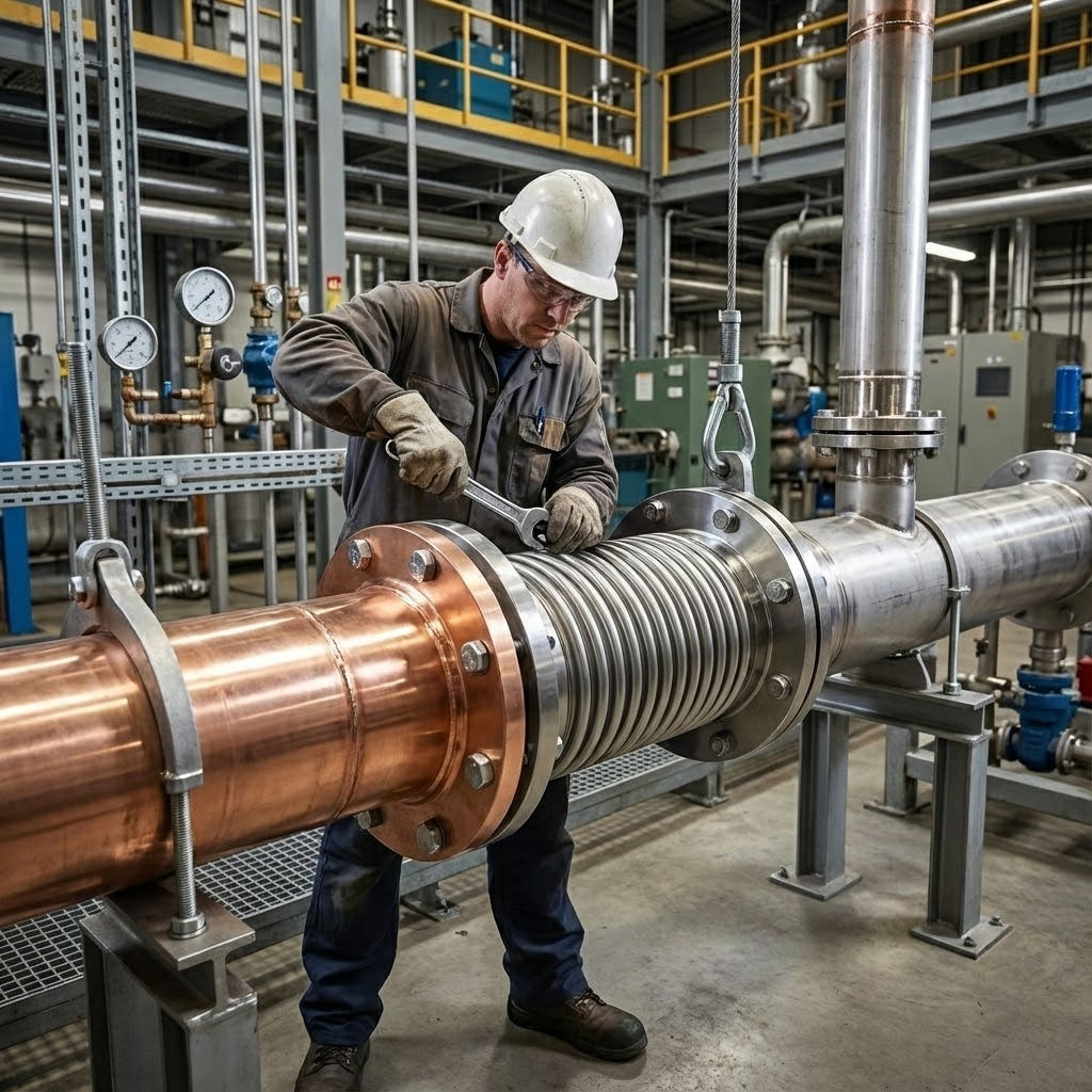 Premium Flanged Axial Bellow for Thermal Expansion in Pipe Systems - Durable & CE Certified with High-Strength Construction