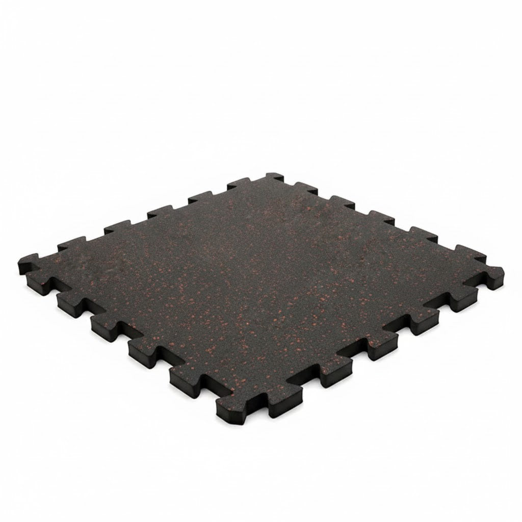 Premium 8mm High-Performance Rubber Gym Flooring with Red Flecks – Durable, Slip-Resistant, and Noise-Reducing Full Roll Coverage