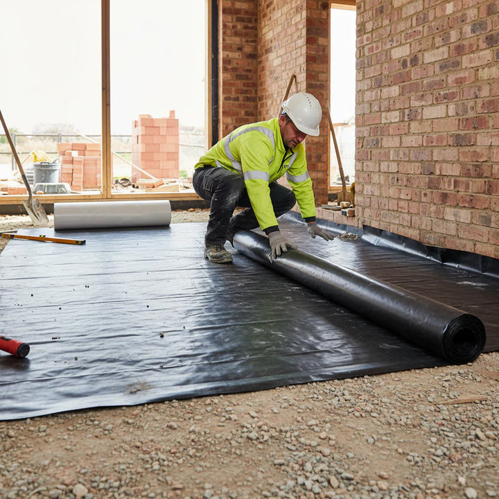 Premium Heavy Duty Damp Proof Membrane for Reliable Moisture Protection in Construction - 300µm, 4m x 25m, Eco-Friendly