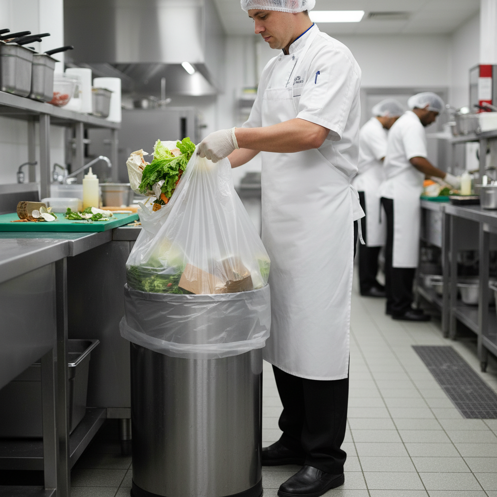 Premium Large Clear Waste Bags for General Purpose Disposal - Durable Polythene Construction with 737mm x 1200mm Size, Pack of 100