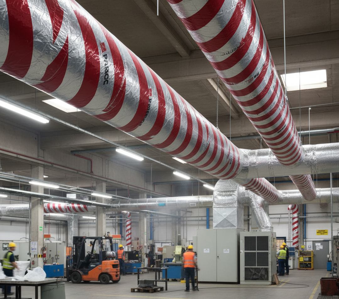 Premium Heavy Duty Mineral Wool Ductwrap Insulation - Non-Combustible, Flexible, and Fire-Resistant for HVAC Systems