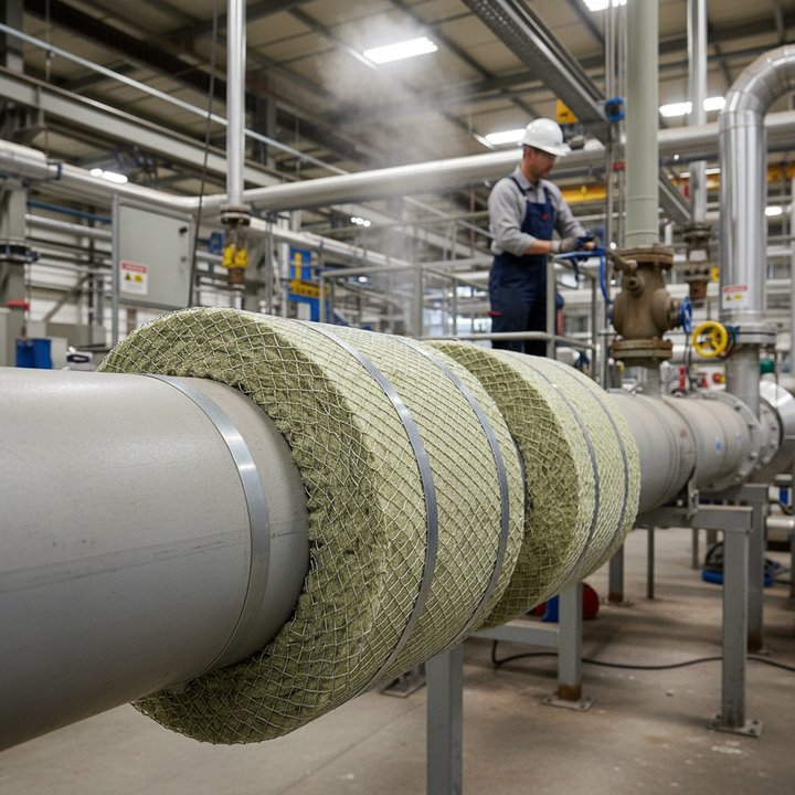 Premium Non-Combustible Stone Wool Insulation Mat for Pipes - High-Temperature Resistance and Flexible Application