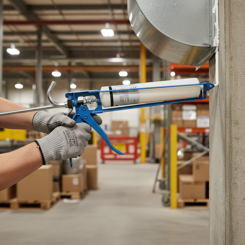 Premium Heavy Duty Caulking Gun for Sealants and Adhesives - Ergonomic Design with Smooth Flow and Universal Compatibility