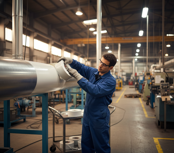 Premium High-Quality PVC Seamless Joint Sealing Tape for Insulation Applications - Durable, Flexible, Light Grey Finish