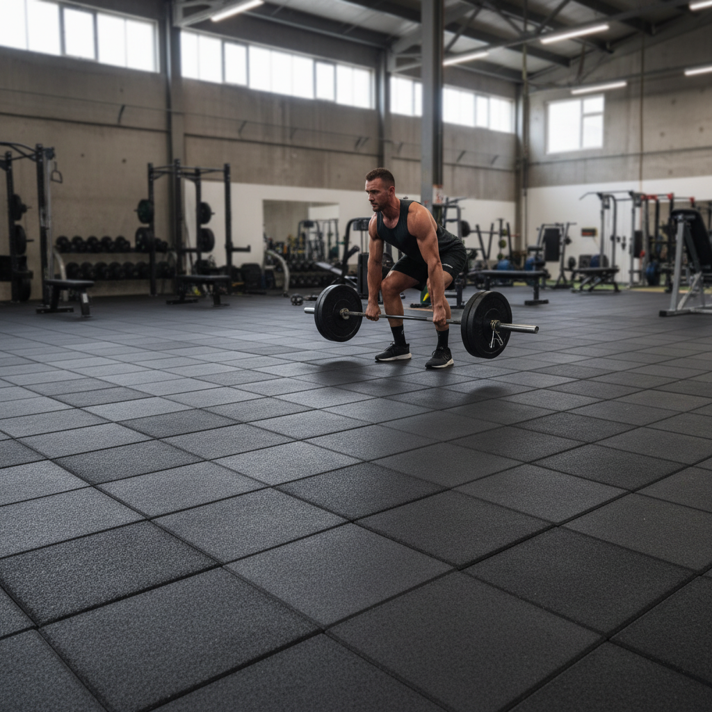 Premium Heavy-Duty Interlocking Gym Flooring 30mm Thickness - Black Finish for Maximum Impact Protection and Easy Installation