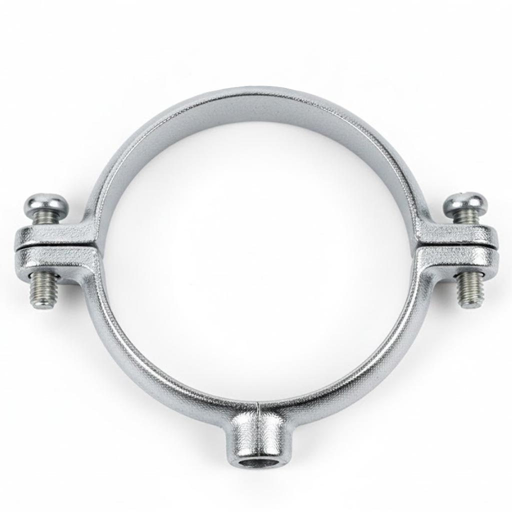 Premium Chrome Munsen Ring Pipe Supports for Copper Pipework - Durable and Strong Design for Secure Installation