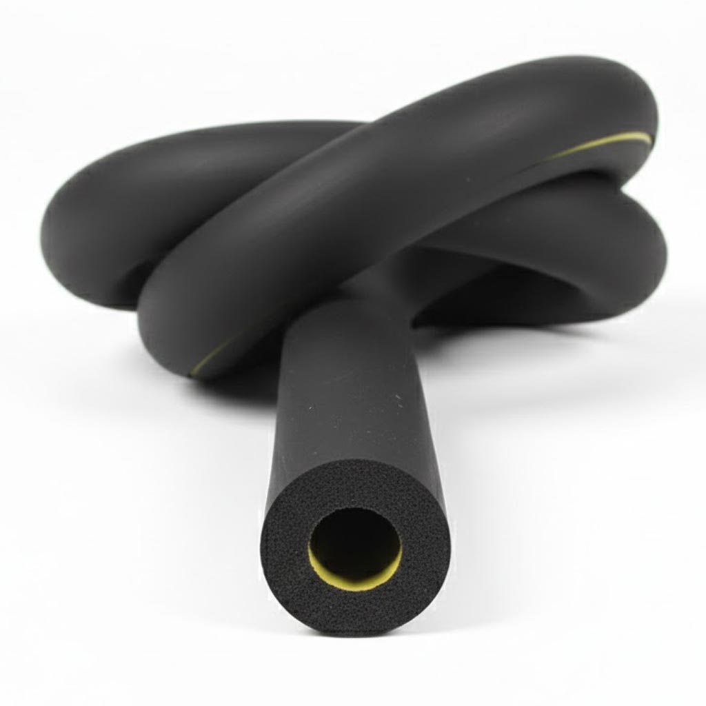 Premium Self-Sealing Heating Pipe Insulation with Class O Fire Rating and Built-in Vapour Barrier for HVAC and Plumbing Systems