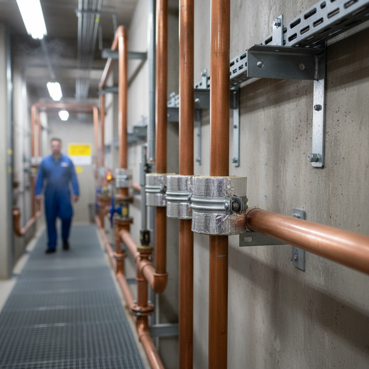 High-Performance Mineral Wool Pipe Supports for Thermal Insulation and Fire Resistance, Operating from 0°C to 650°C