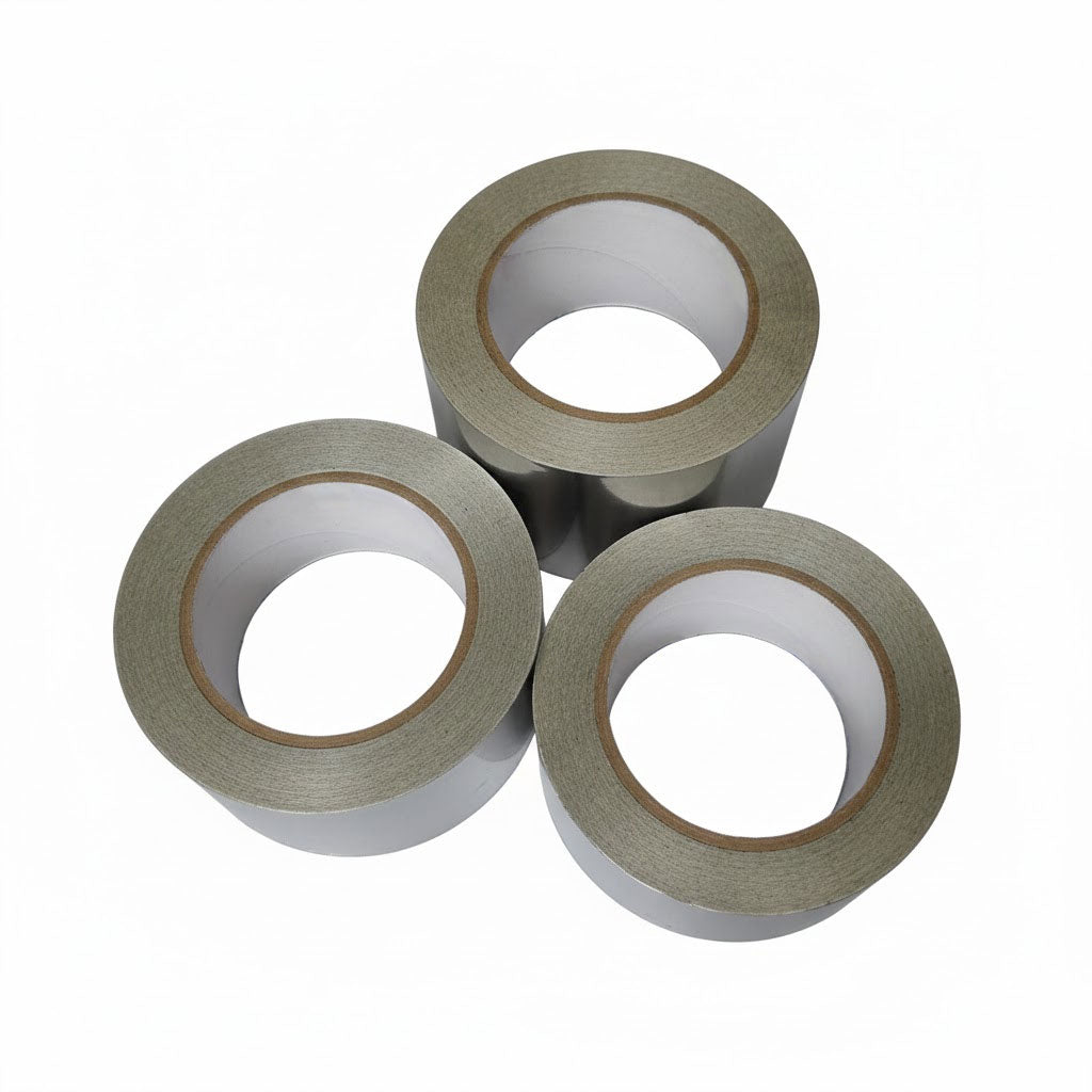 Premium Self-Adhesive Cold Weather Foil Tape for HVAC Applications with High-Tack Adhesion and Versatile Width Options