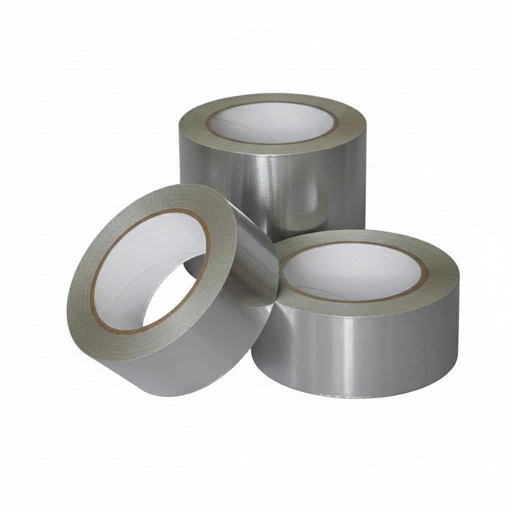 Premium Self-Adhesive Cold Weather Foil Tape for HVAC Applications with High-Tack Adhesion and Versatile Width Options