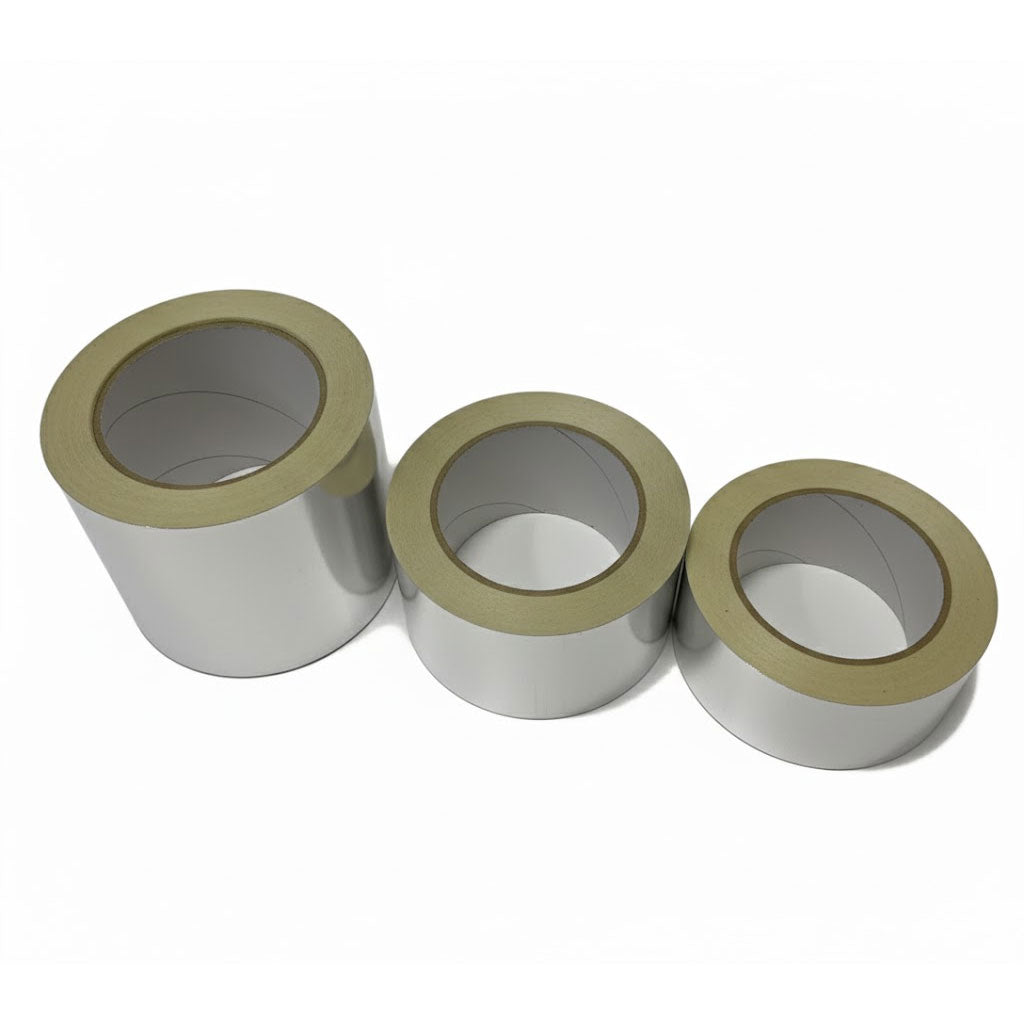 Premium 30 Micron Aluminium Foil Tape for Insulation and Sealing Applications - High-Tack Adhesive with Vapour-Tight Seal