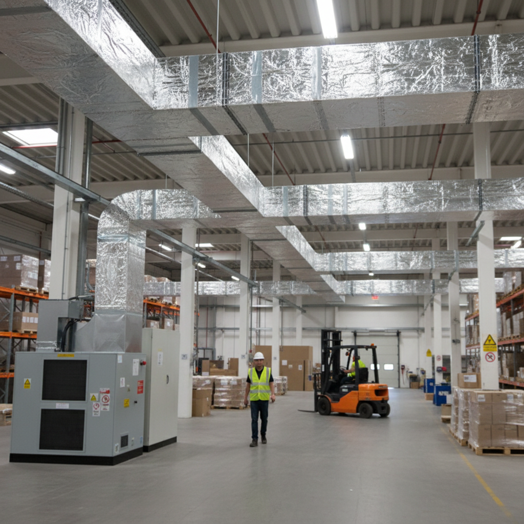 Premium High-Performance Glass Fibre Ductwrap with Aluminium Foil Facing for Superior Thermal Insulation