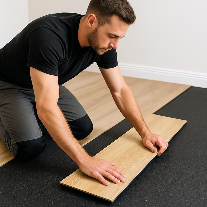 Premium Acoustic Rubber Underlay 20mm Thick - Environmentally Friendly Noise Reduction Solution for Homes and Commercial Spaces