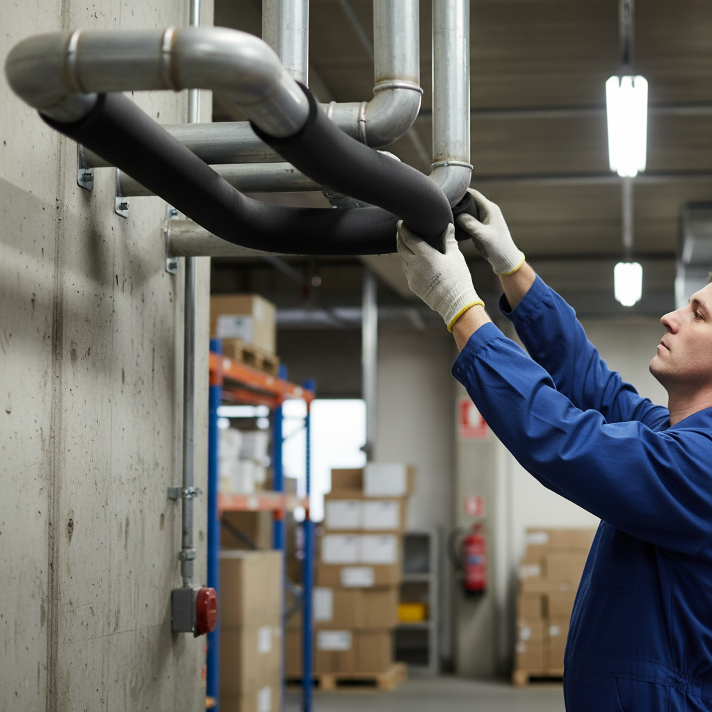 Premium Self-Sealing Heating Pipe Insulation with Class O Fire Rating and Built-in Vapour Barrier for HVAC and Plumbing Systems