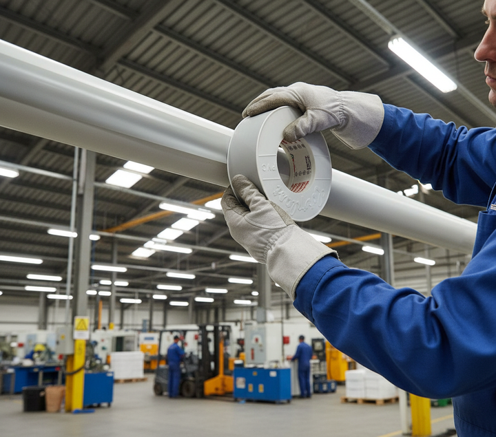 Premium High-Quality PVC Seamless Joint Sealing Tape for Insulation Applications - Durable, Flexible, Light Grey Finish