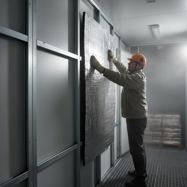 Premium High-Performance Acoustic and Thermal Insulation Foam 1.5m x 1m for Duct Linings and Machine Enclosures