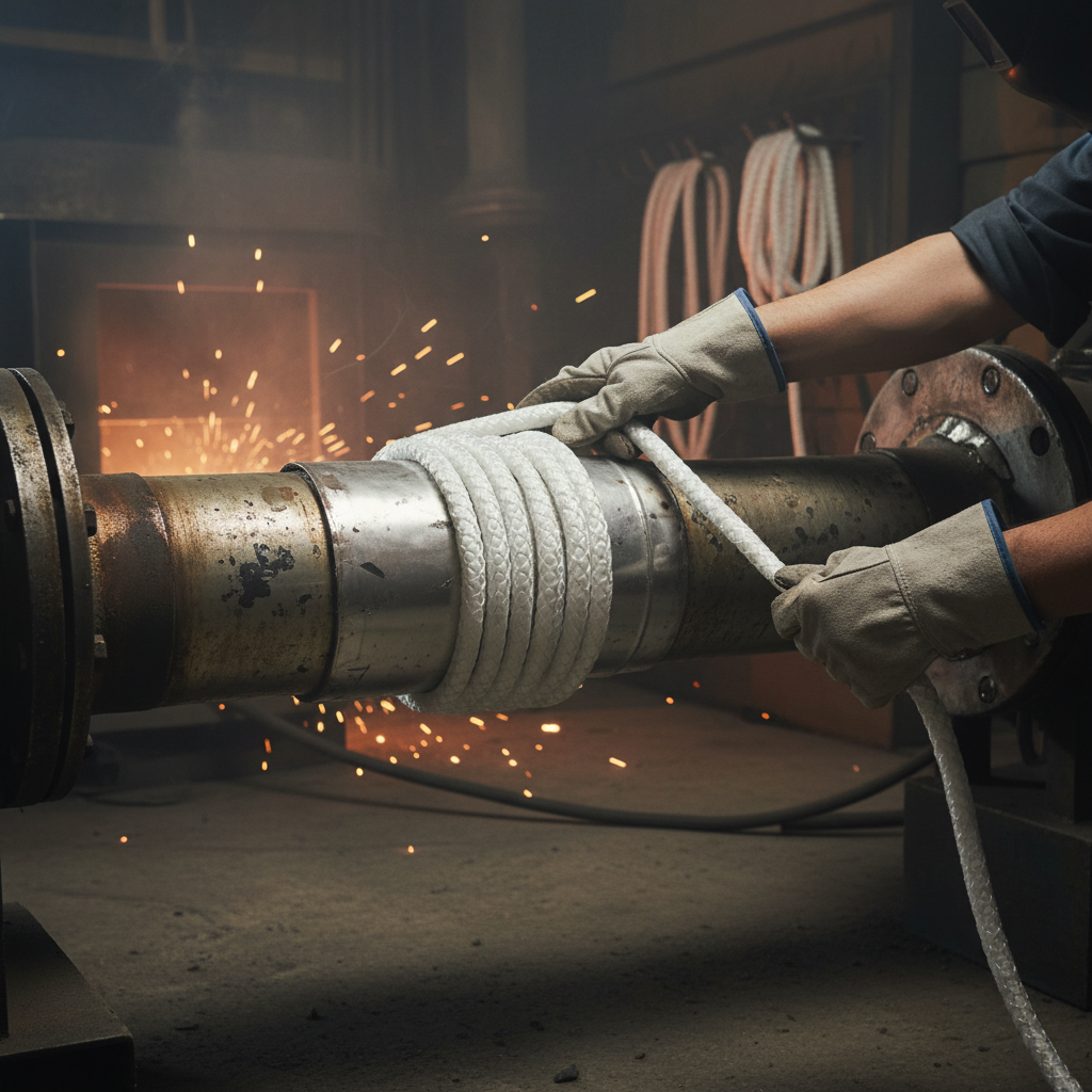 Premium Texturised E-Glass Rope for Thermal Insulation and Sealing in High-Temperature Applications