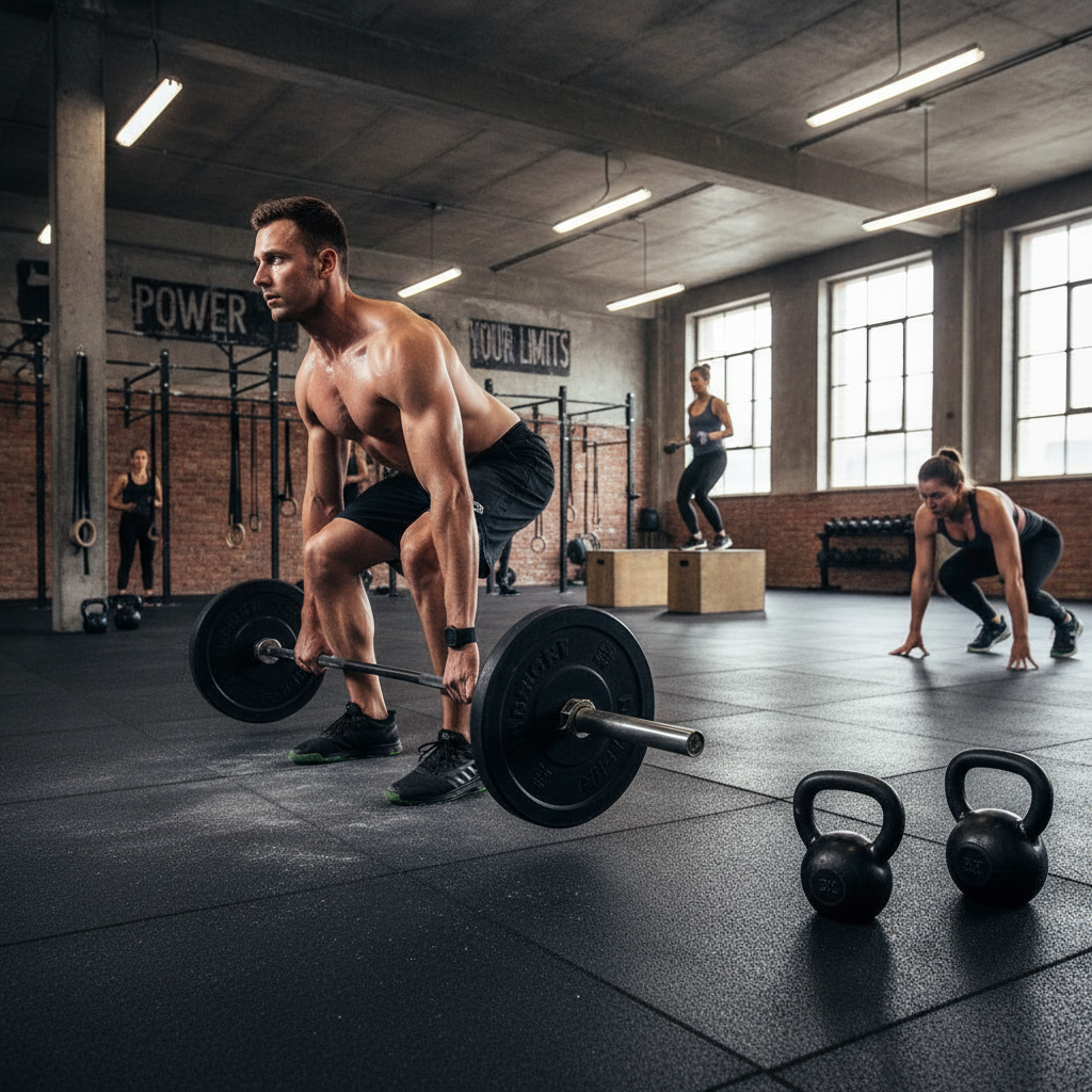 Premium Heavy-Duty Rubber Gym Flooring – 8mm Black Roll for Commercial and Home Fitness Spaces