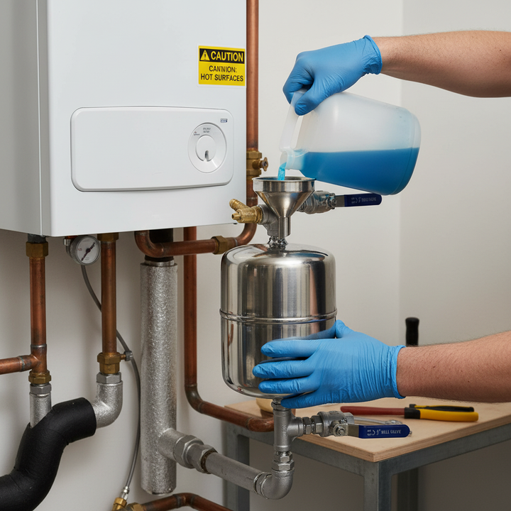 Premium Stainless Steel Dosing Pot for Chemical Treatment in Closed Systems - Durable, Corrosion-Resistant, Easy Installation